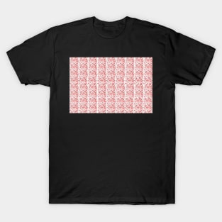 pink and red chick pattern T-Shirt